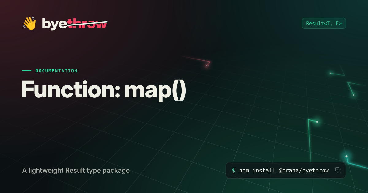 Function: map() - byethrow